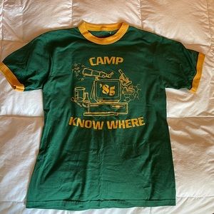 Stranger Things Camp Know Where Microsoft shirt